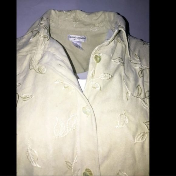 Draper's and Damon's Tops Drapers Damons Petite Light Green